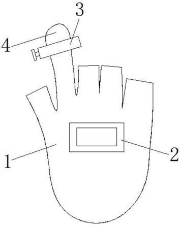 一种具有检测血氧饱和度功能的专用约束手套的制作方法