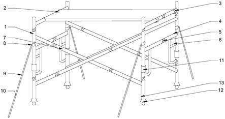 一种建筑施工用可伸缩式爬架的制作方法