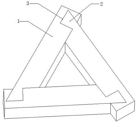 一种具有高稳定性的改良型三角连接燕尾榫