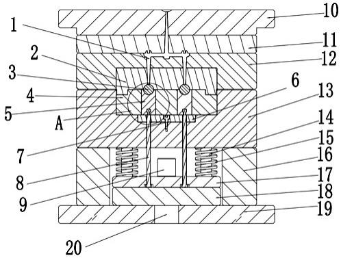 金属注射成型模具顶出结构的制作方法