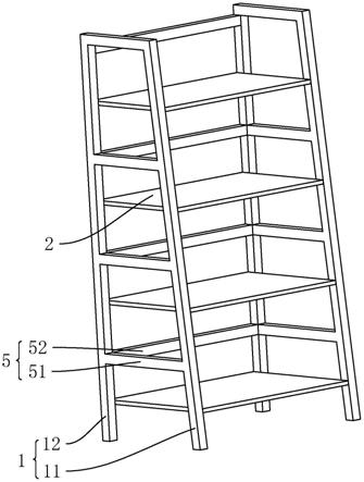 一种梯式书架的制作方法