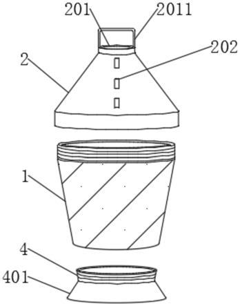 一种具有阻阳装置的沙地植物培养用营养碗的制作方法