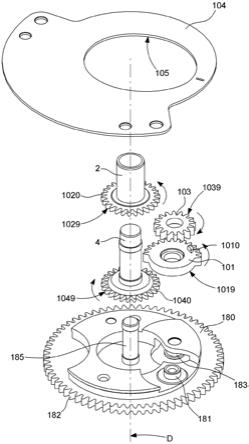 具有弹性指针的钟表显示机构的制作方法