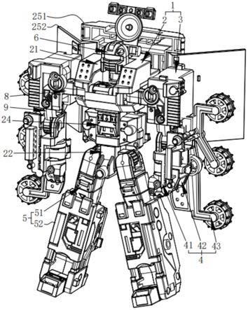 一种探月车变形机器人的玩具的制作方法