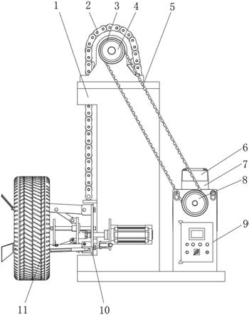 一种备胎升降器安装机构的制作方法