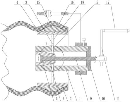 一种HDPE双壁波纹管打孔加工辅助装置的制作方法