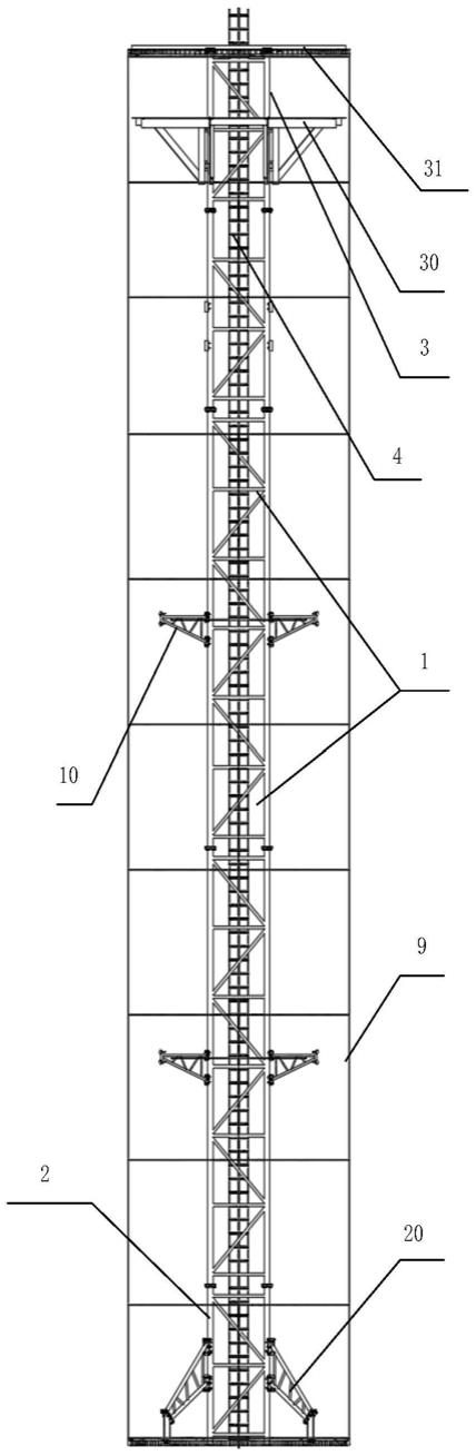 风电塔筒内桁架支撑结构的制作方法