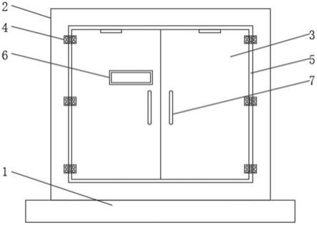 一种密闭门及其门框的活动固定结构的制作方法