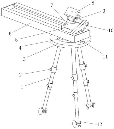 一种多场地全方位相机移动支撑装置