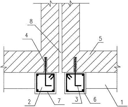 外加圈梁构造柱伸缩缝结构构造及其施工方法与流程