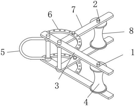一种可调节角度的多用途电缆敷设滑轮的制作方法