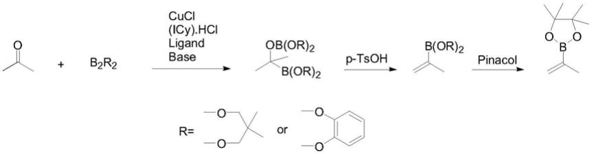一种异丙烯基硼酸频哪醇酯的合成方法与流程
