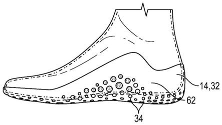 具有本体感受元件的鞋底结构及鞋底结构的制造方法与流程
