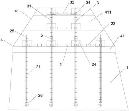 滩涂堤坝加固结构的制作方法