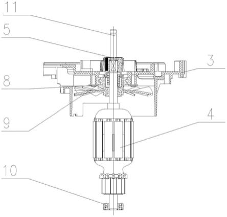 U82链锯电机刹车剃齿改良结构的制作方法