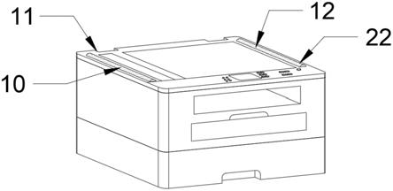 一种办公打印机用可缓冲盖板装置的制作方法