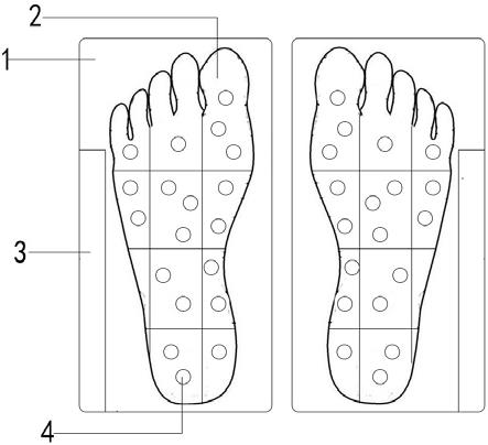 足底穴位针灸定位板的制作方法