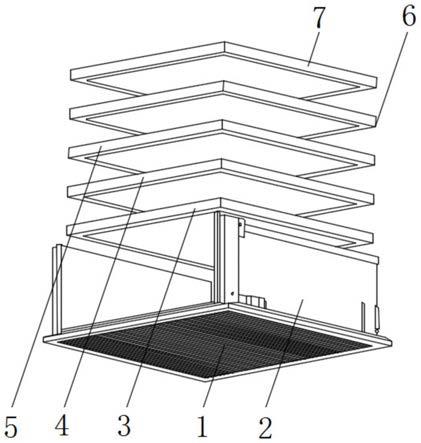 一种吊顶空气净化机用集尘装置的制作方法