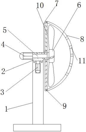 一种吹风角度可调的半导体制冷风扇的制作方法