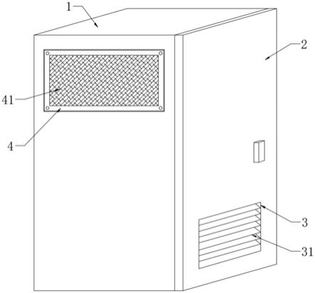一种散热滤气一体化机柜的制作方法