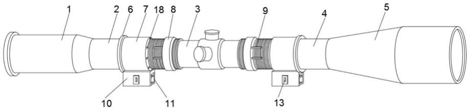 一种带有定位紧固器的民用瞄准镜的制作方法