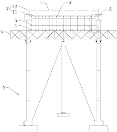 一种钢管桩支架贝雷梁支撑构造的制作方法