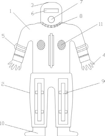 一种输电线路登塔取蜂包作业专用防蜂服的制作方法