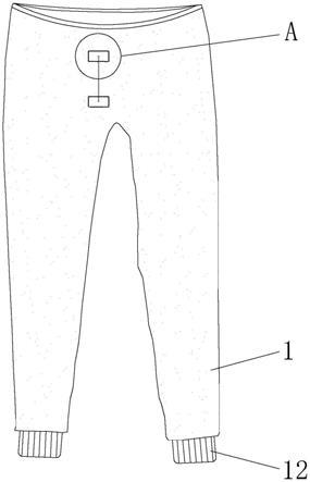 一种应用于男士保暖裤的单片式裤门襟结构的制作方法