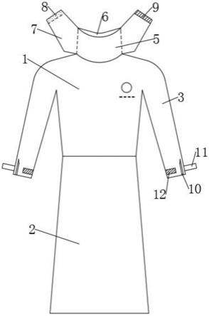 医用隔离衣的制作方法
