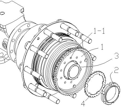 重型汽车轮毂螺母防转结构的制作方法