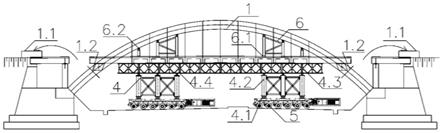 一种跨线吊杆拱桥整体驮运拆除方法与流程