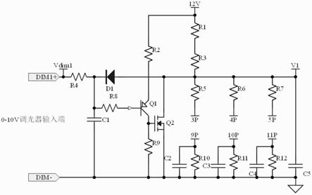 一种0-10V调光信号转换电路兼调功率电路的制作方法