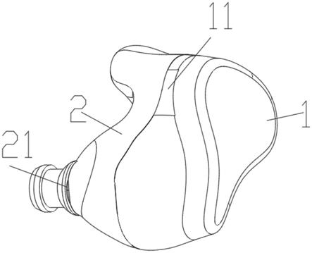 一种人体工学耳机腔体结构的制作方法