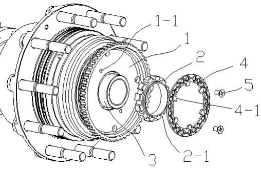 重型汽车轮毂螺母防松结构的制作方法