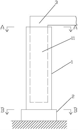 铝合金方管爬梯专用加固装置的制作方法
