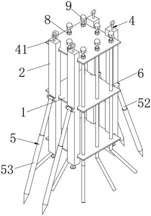 一种十字劲性柱脚螺栓定位加固措施的制作方法