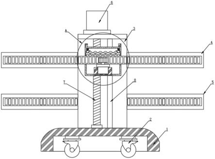 一种滚轮式滑轨自动输送装置的制作方法