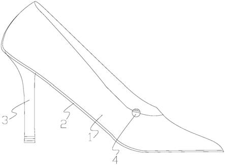 可隐藏鞋口褶皱的换跟鞋的制作方法
