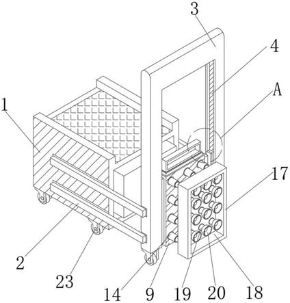 一种房屋建筑用具有防护结构的立式自动贴墙砖装置的制作方法