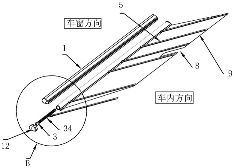 车窗用自动遮阳装置的制作方法