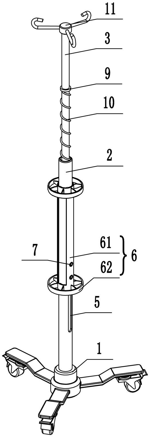 一种医院护理用输液架的制作方法