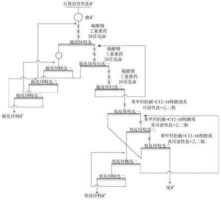 应用在石英岩型氧化锌矿菱锌矿浮选的捕收剂及浮选方法与流程