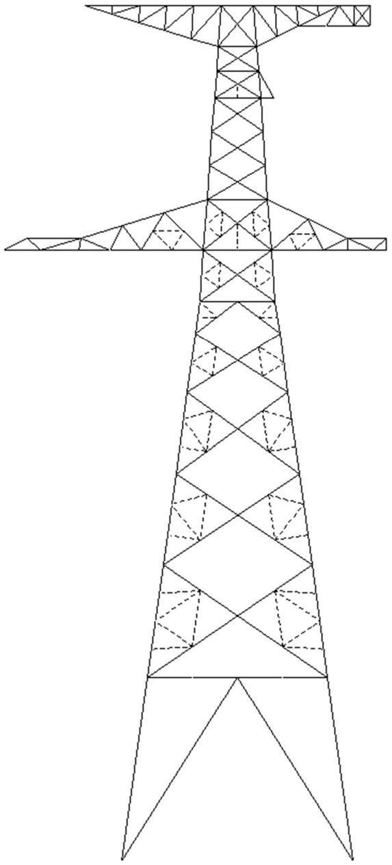 一种用于边线距离受限地区的窄边线单回路耐张塔的制作方法