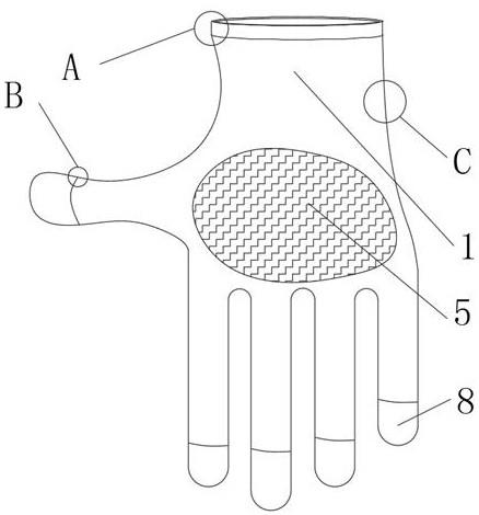 一种粘口式一次性医用橡胶手套的制作方法