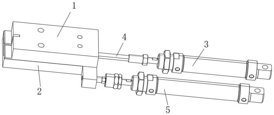 一种脚轮刹车片用的自动化夹具结构的制作方法