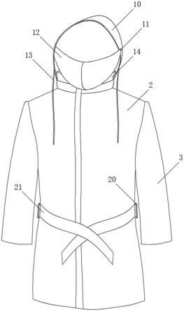 一种内衬可拆卸的防寒服的制作方法