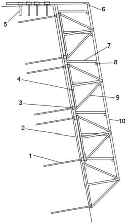 一种边坡支护排架搭设架的制作方法