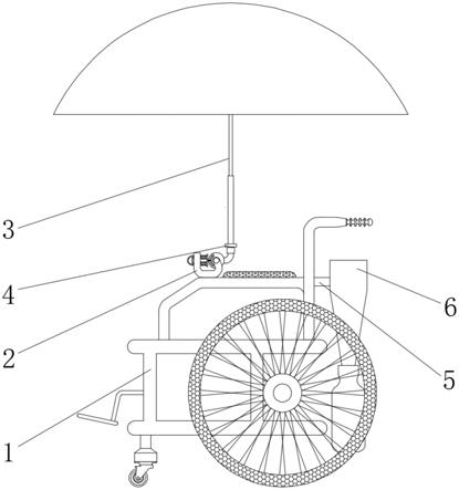 一种轮椅挡雨装置的制作方法