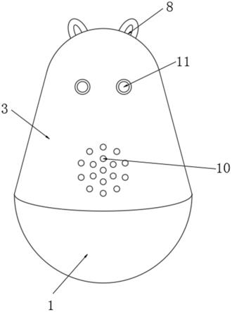 一种具有发声器的幼儿不倒翁玩具的制作方法