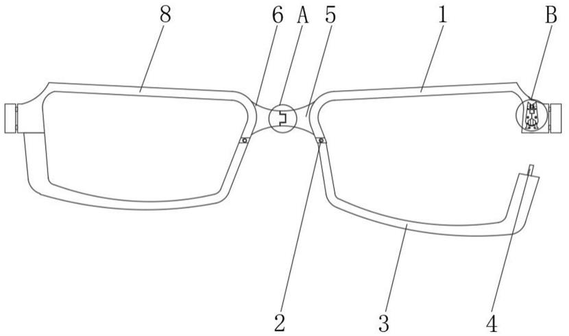 一种便于更换镜片的近视矫正用眼镜框架的制作方法